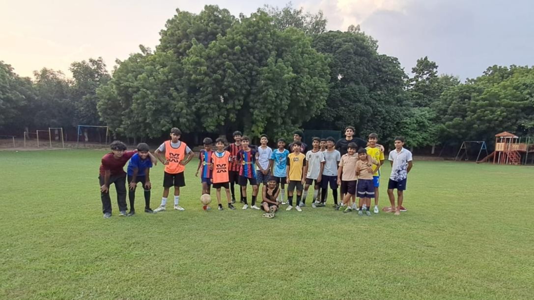 Group photo after a More Than Play session in New Delhi